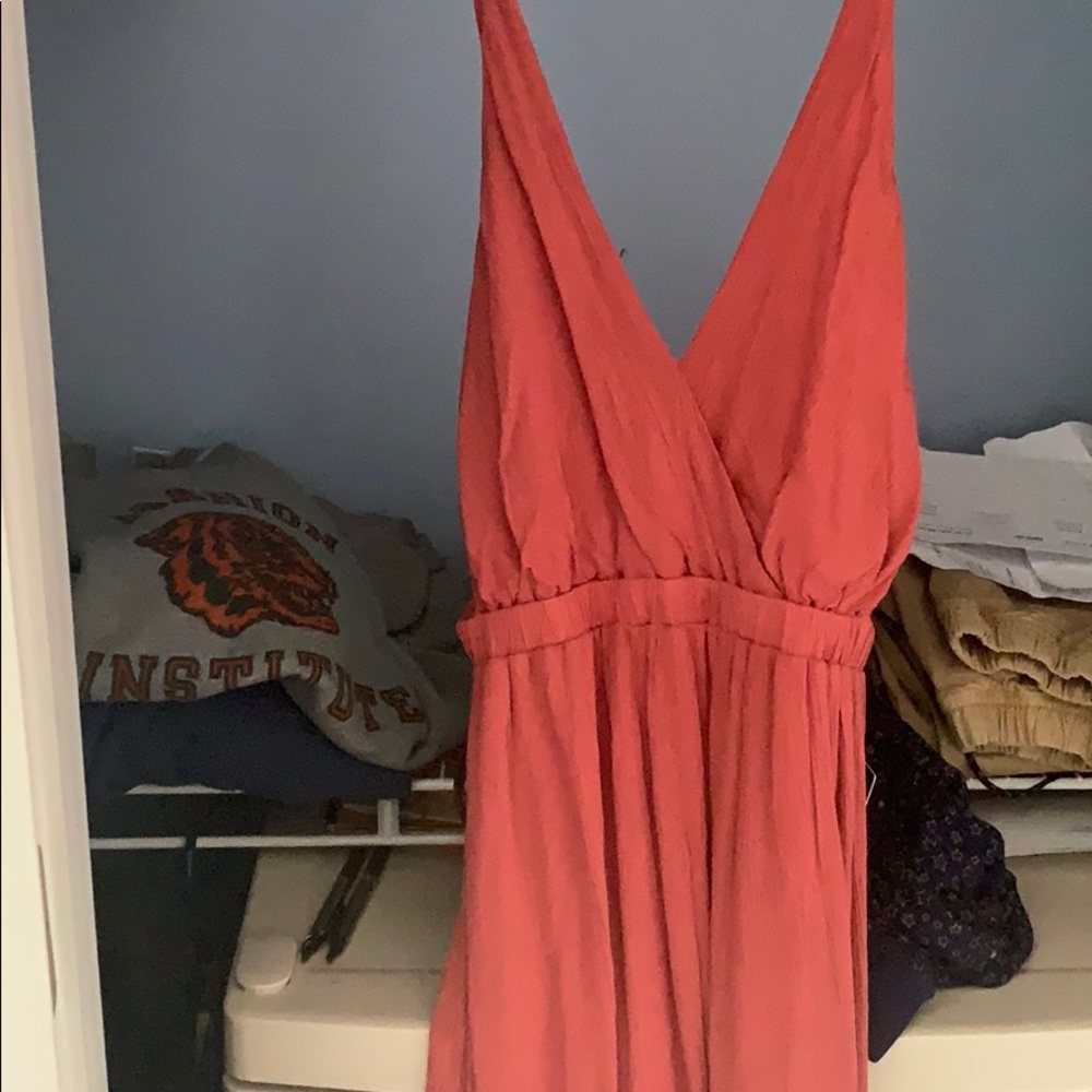 NWT lulus dusty pink strappy back dress